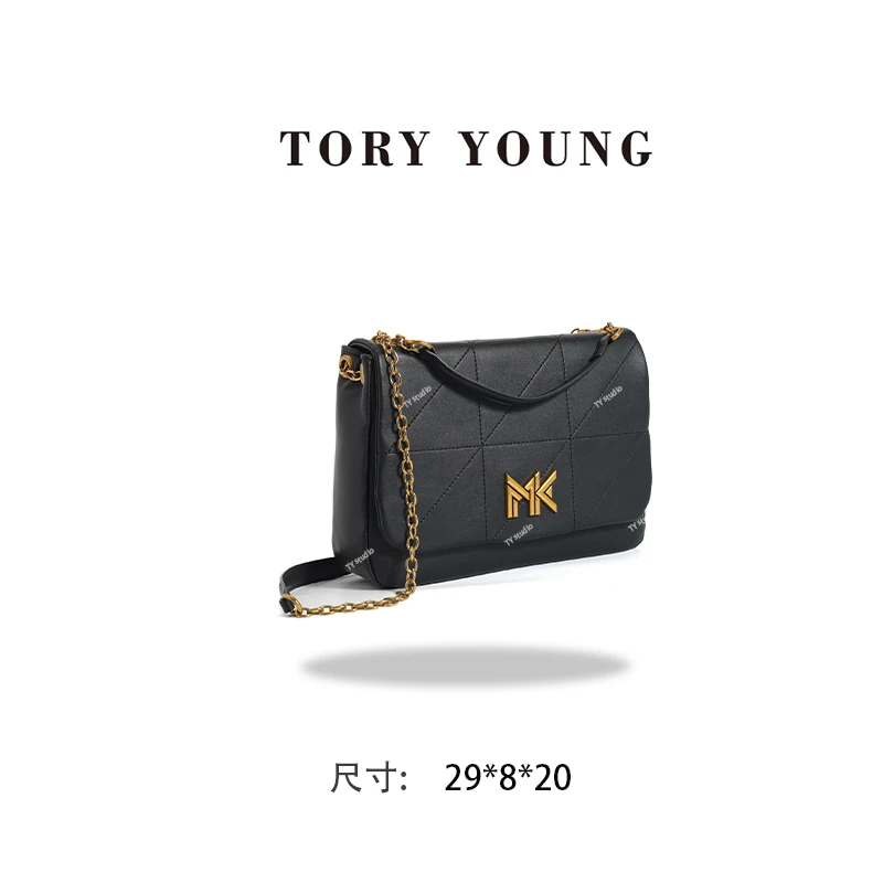 【TY】FES-5185-黑色 轻奢高级韩版单肩潮流时尚简约女包