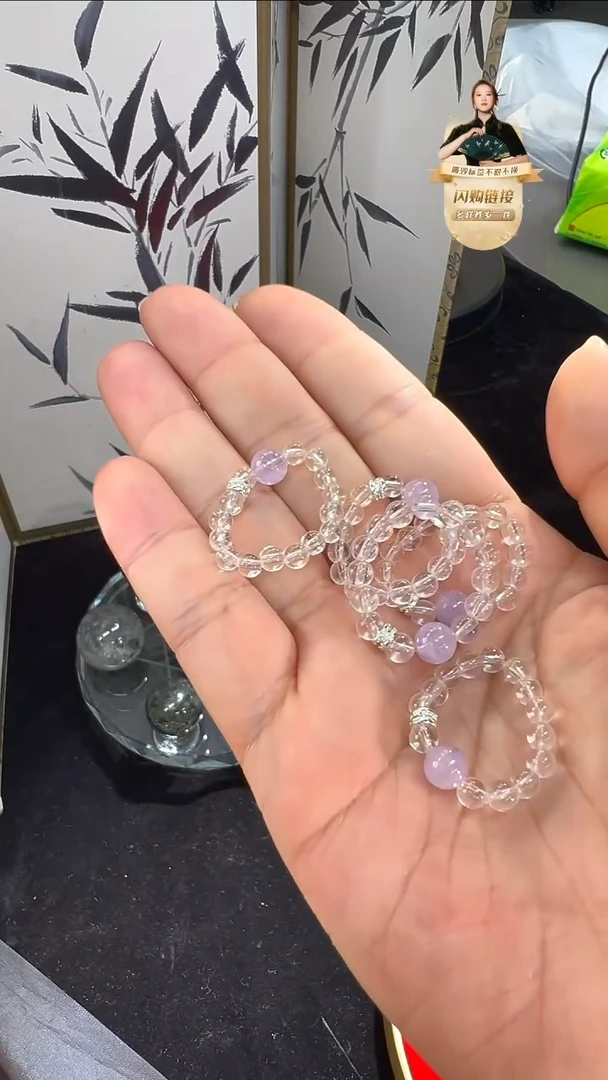 水晶戒指未镶嵌水晶戒指多样性发一