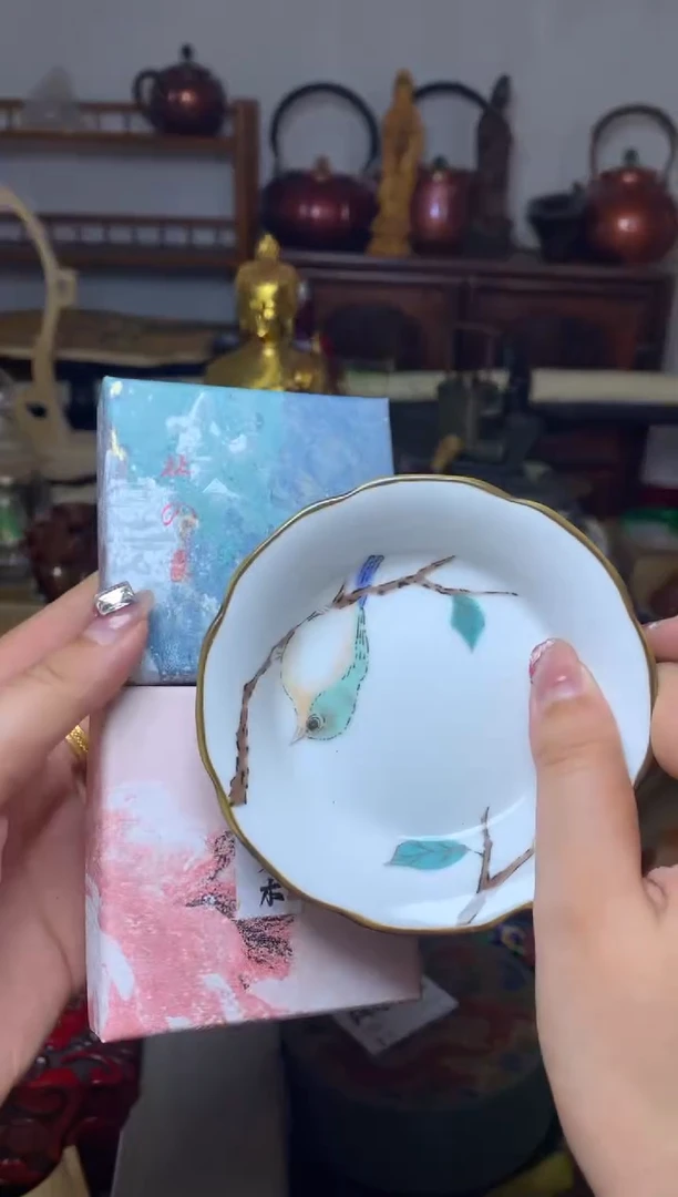 紫砂盖碗瓷器默认微瑕瓷器