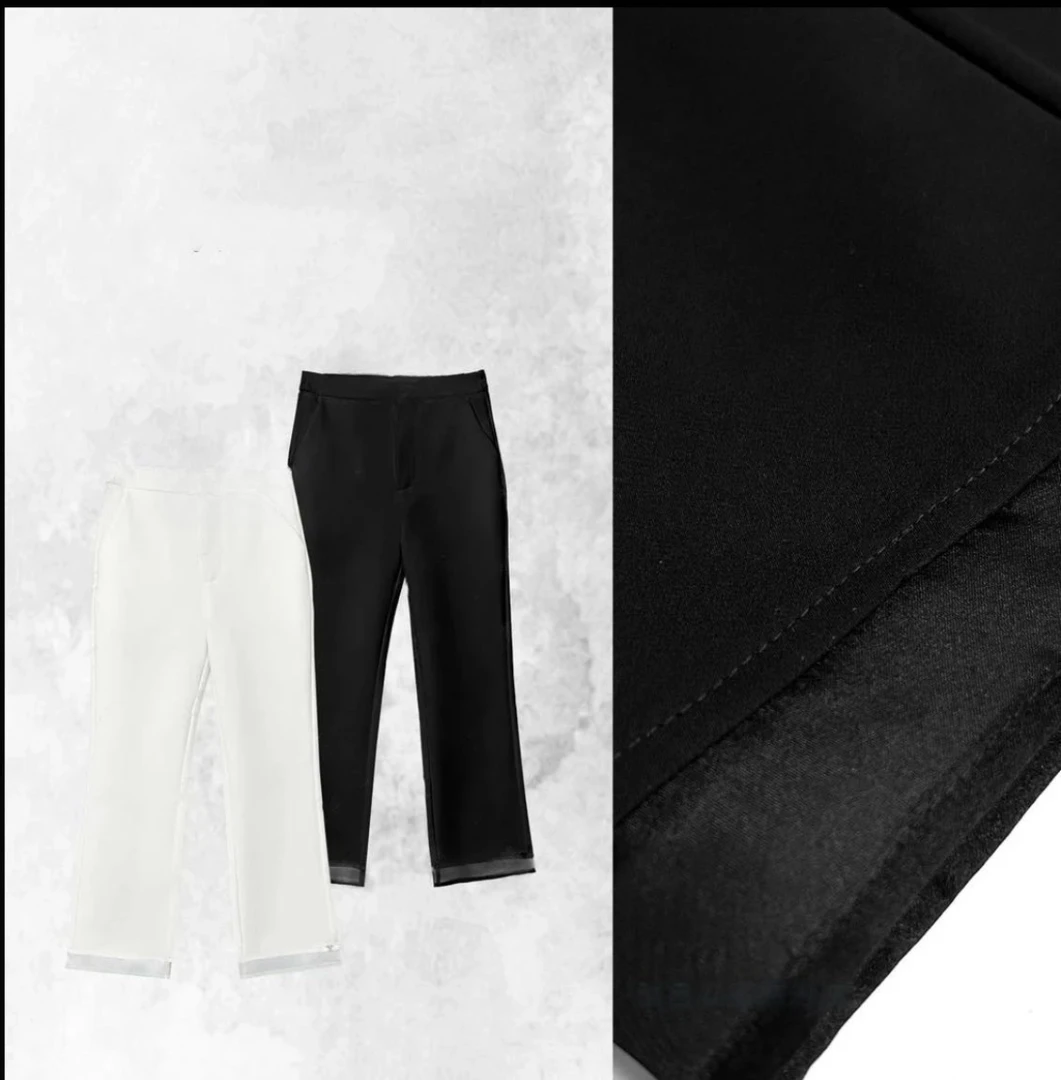 【直腿裤】时尚显瘦百搭修身微弹小脚8分裤