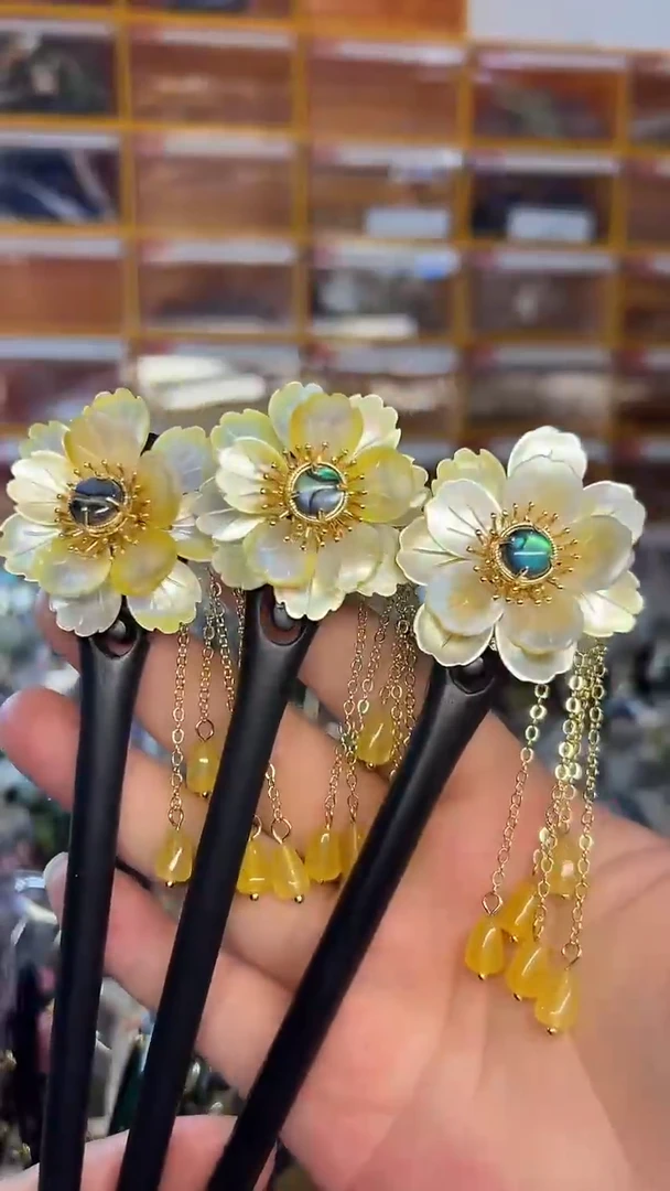 非金属木质美丽发簪