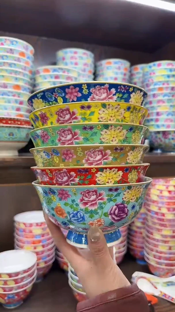 【闪购商品】瓷片 6英寸面碗6个景德镇陶瓷