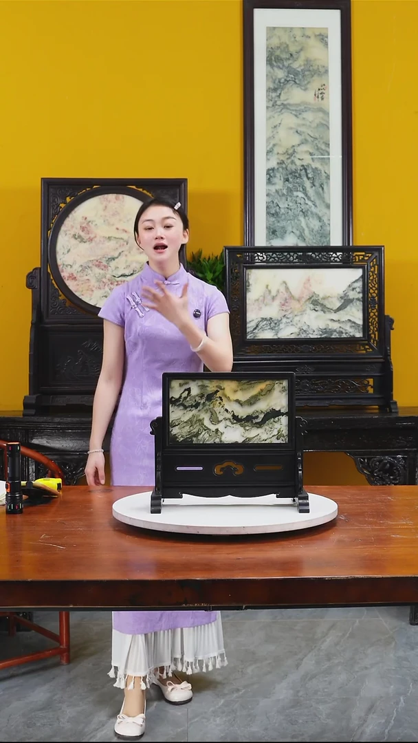 石材天然大理石画摆件