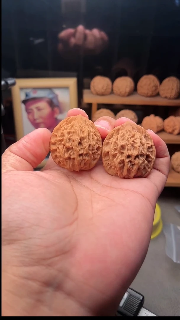 吊坠文玩核桃麦穗虎头41