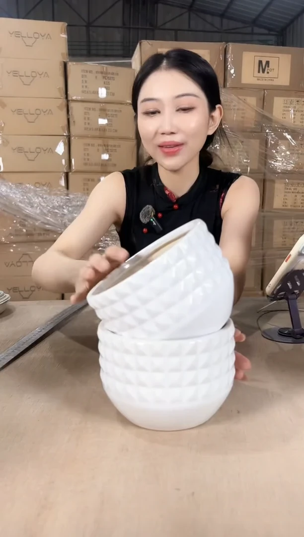 2菱形拼盘白色小号15x11