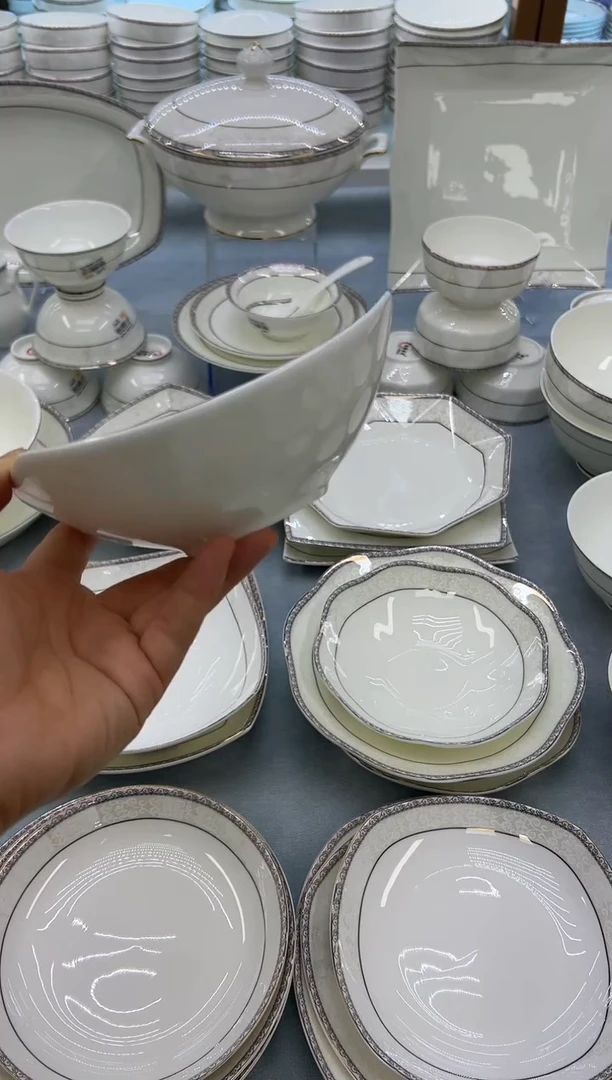 骨瓷玲珑6三角2个