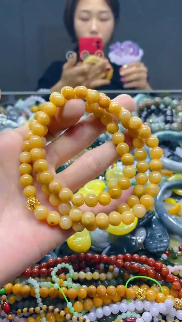 颈饰未镶嵌翡翠7MM/L/翡翠A货，一件也是批发价