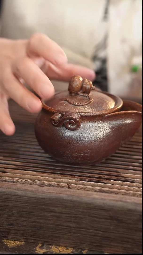 茶壶紫砂原矿手工制作6号200cc