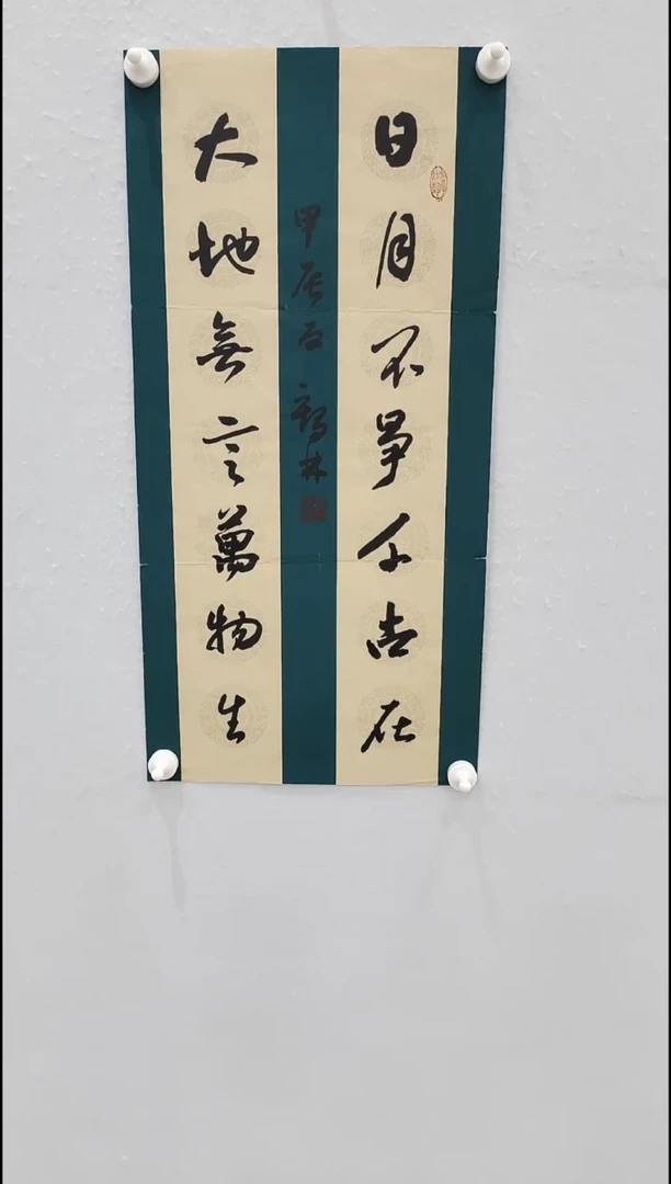 书法李1鹤林 日月不争千古在