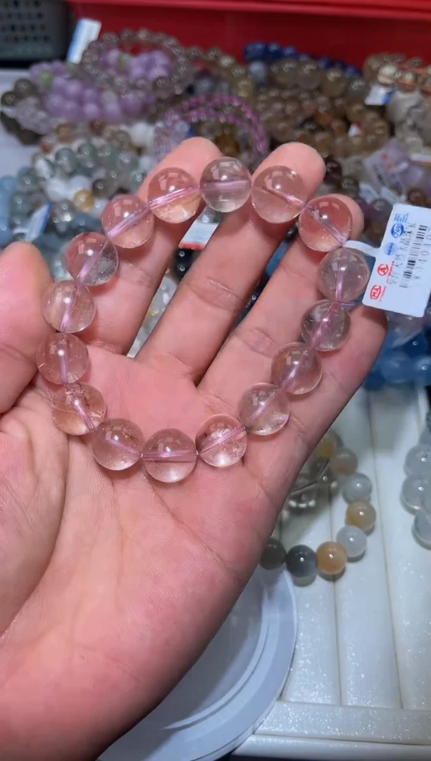 水晶手串未镶嵌L15-13mm兔毛单圈-多样性发其一