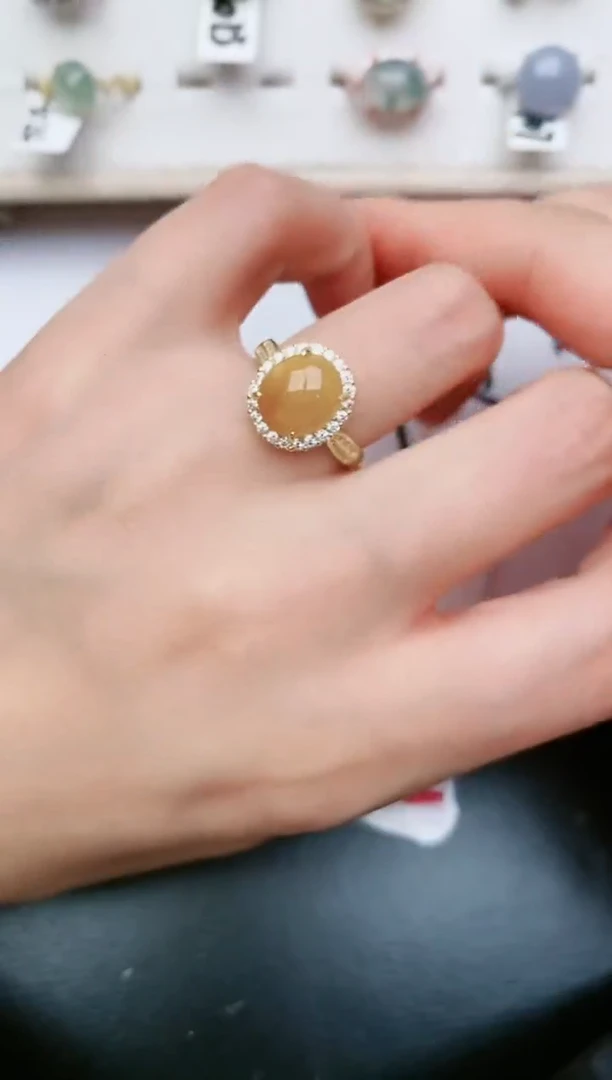 翡翠戒指银S925镶嵌....