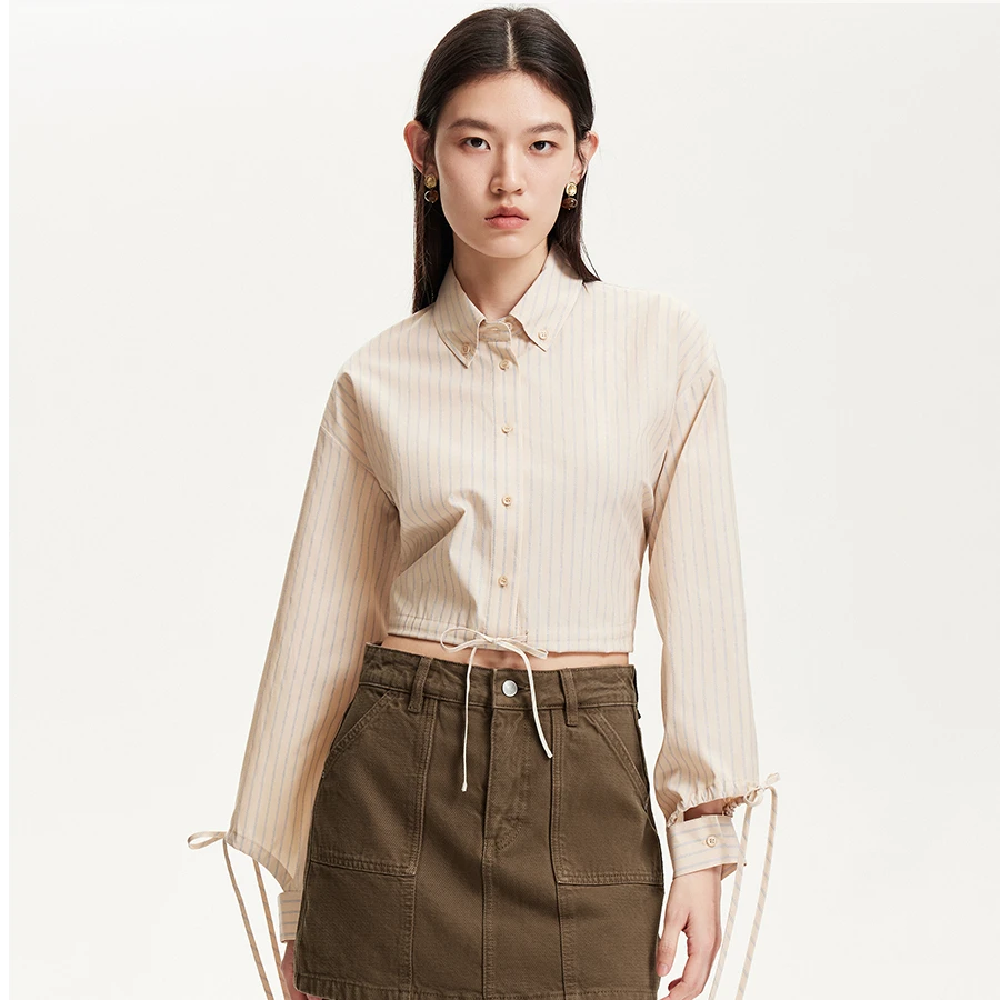 【达人专属】Vero Moda短裤女高腰做旧水洗牛仔裙裤千金325143005