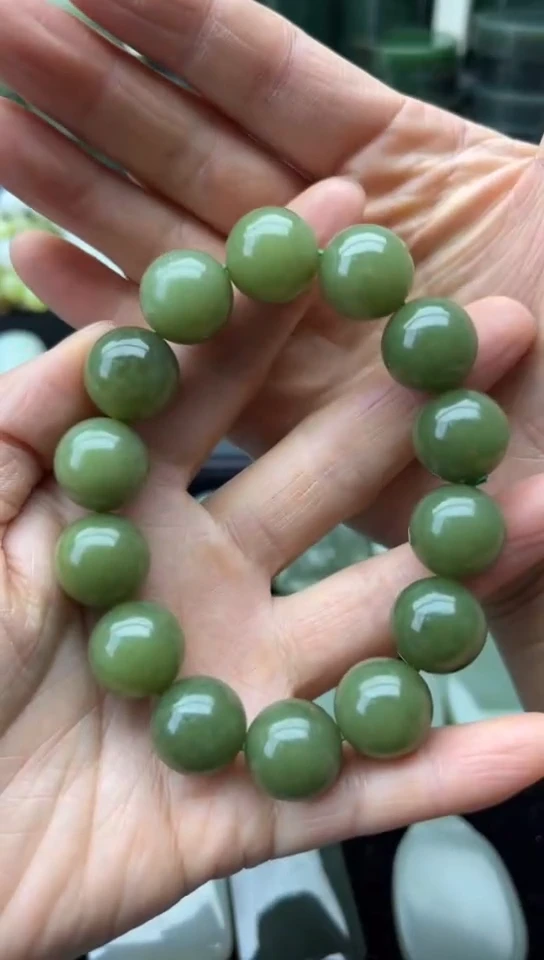 未镶嵌和田玉珠宝半成品手串卡16