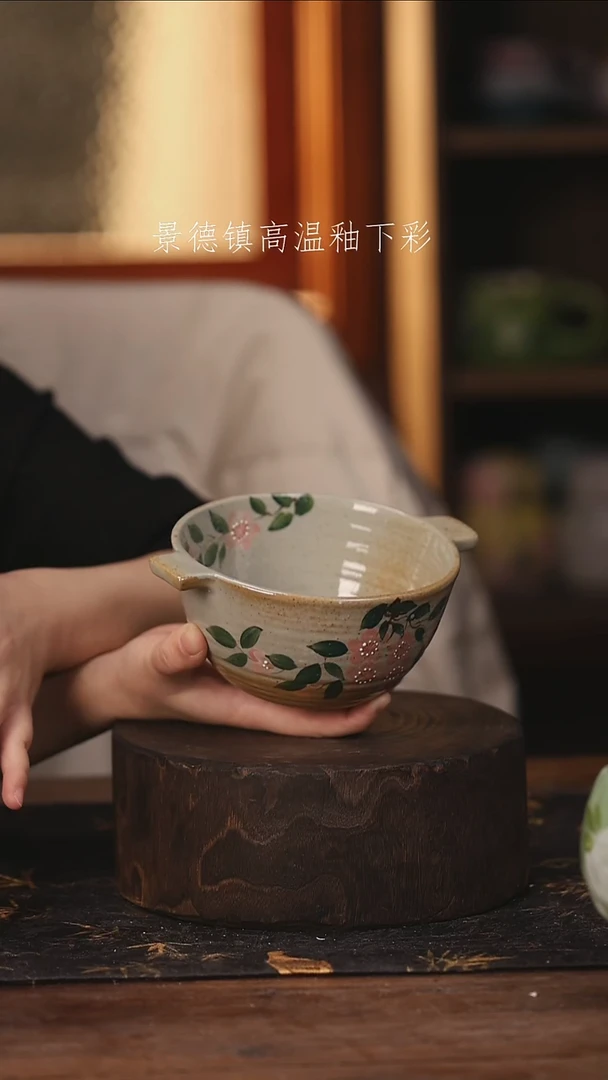 陶瓷景德镇高温釉下手绘陶瓷
