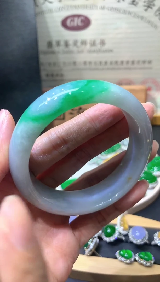 未镶嵌定制翡翠团购58圈口