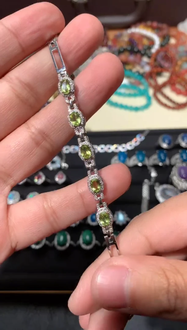 未镶嵌手链橄榄石Y63【多样性发其一】