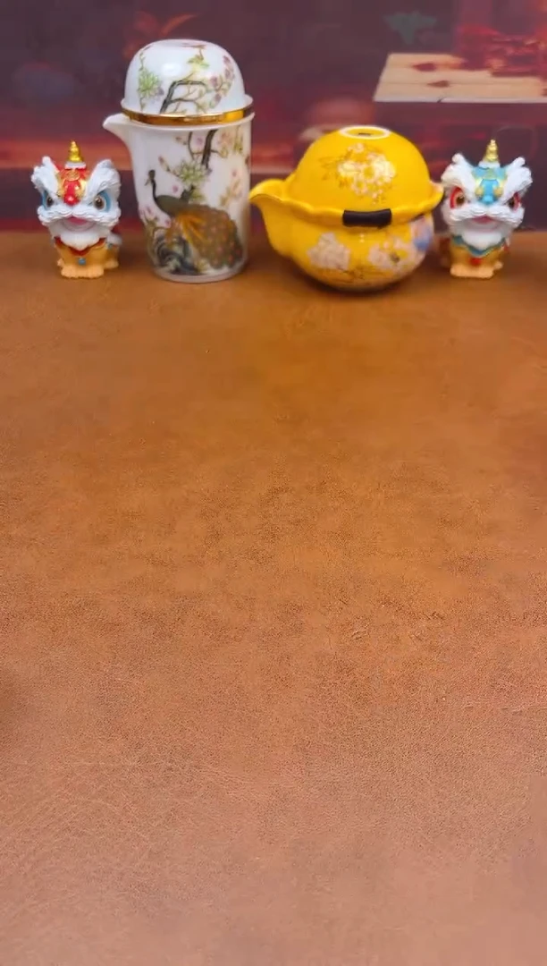 陶瓷茶具摆件旅行套组