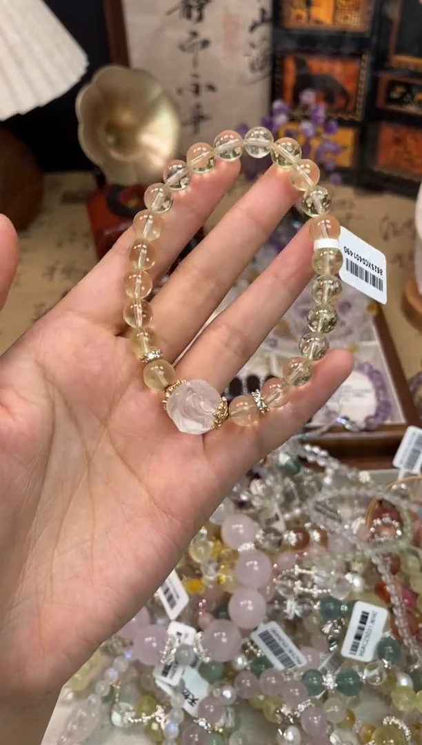 黄晶手链未镶嵌305手串