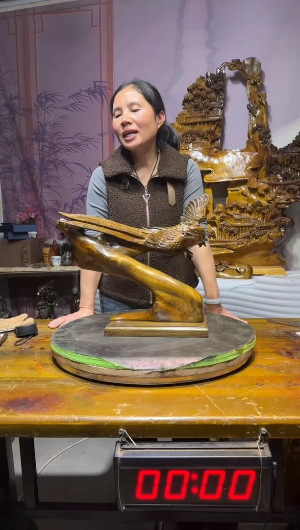 金丝楠麓*金丝楠木雕刻摆件