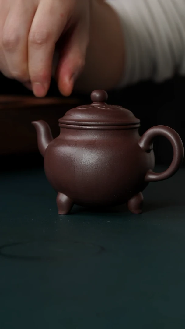 【闪购商品】紫砂茶壶皮青半手大彬如意150cc