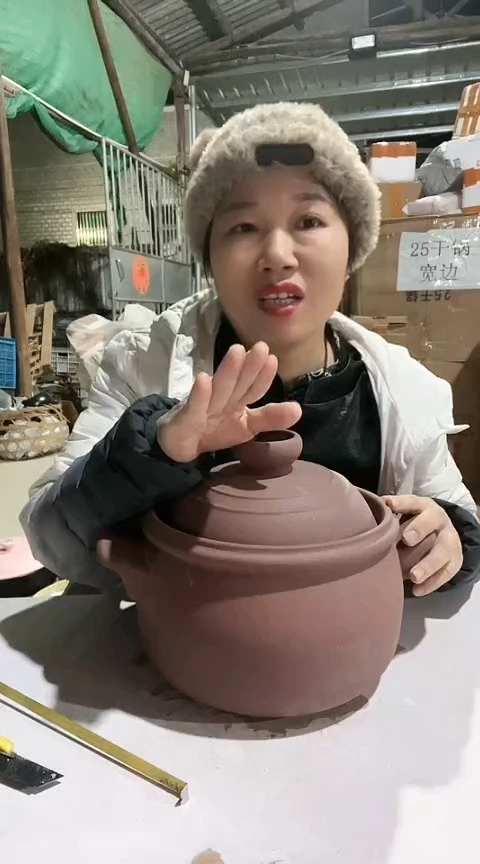 陶瑕疵4.0红色原陶大肚锅