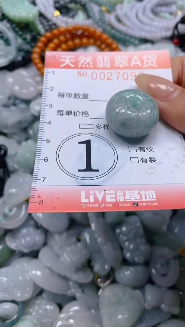 翡翠未镶嵌颈饰闪购0027090
