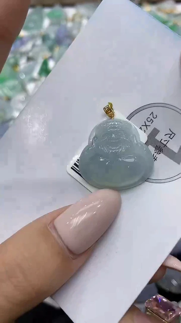 颈饰18K金镶嵌翡翠111111111111