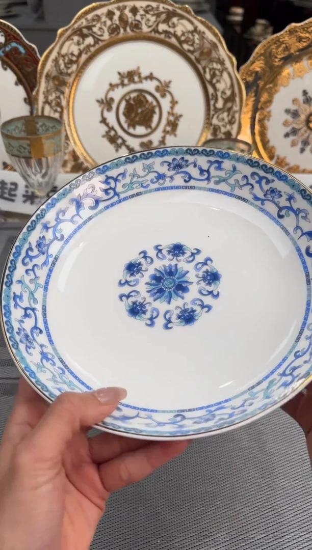 【闪购商品】瓷片8英寸菜盘2个福利款