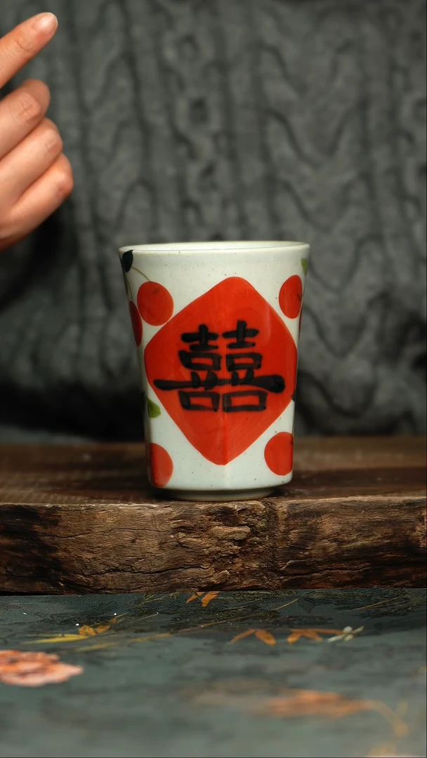 【闪购商品】杯杯釉下彩手工手绘同款陶器