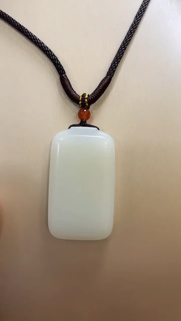 【闪购商品】和田玉手串未镶嵌和田玉新疆料羊脂白玉无事牌