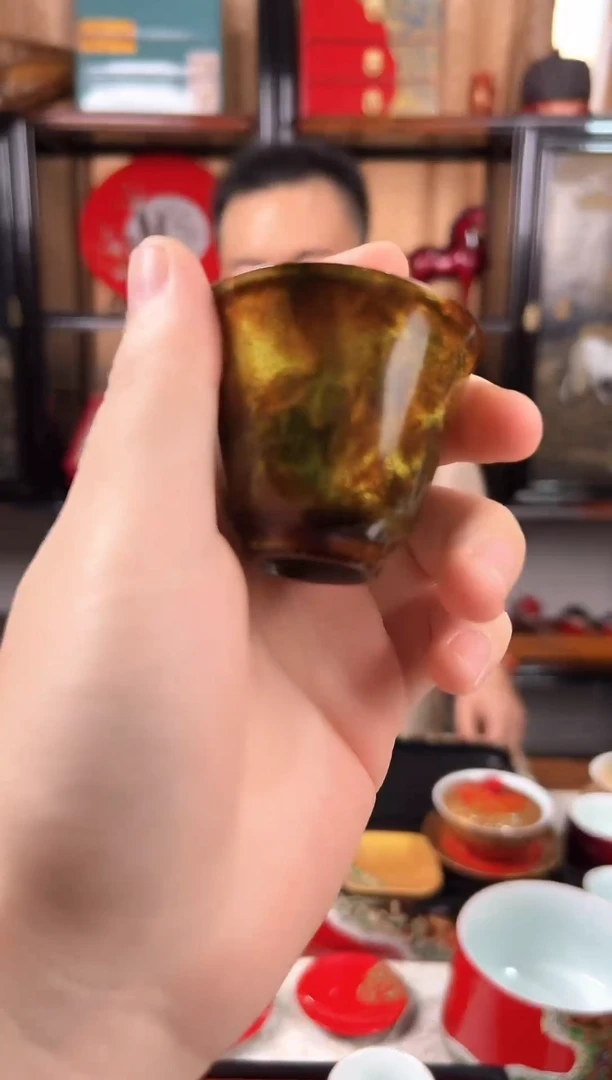 流光客杯太古大漆大漆茶杯