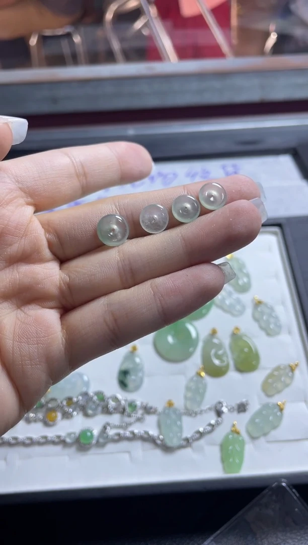 未镶嵌定制翡翠夏***空平安扣