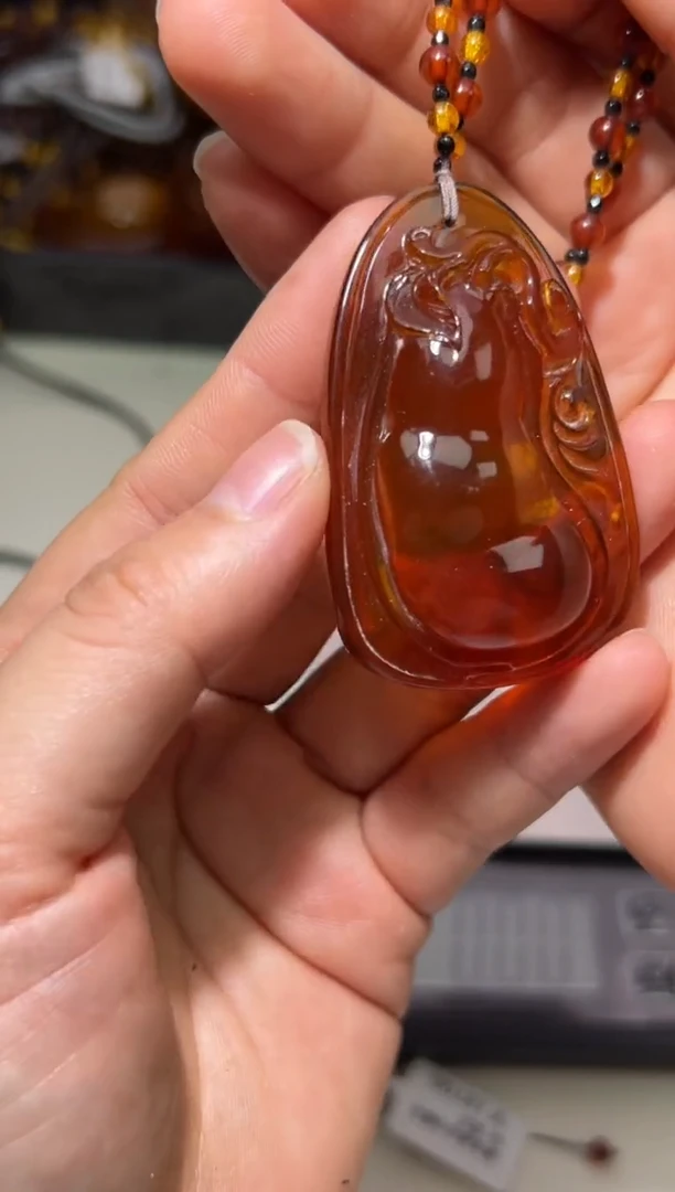 裸石琥珀未镶嵌琥珀蜜蜡吊坠