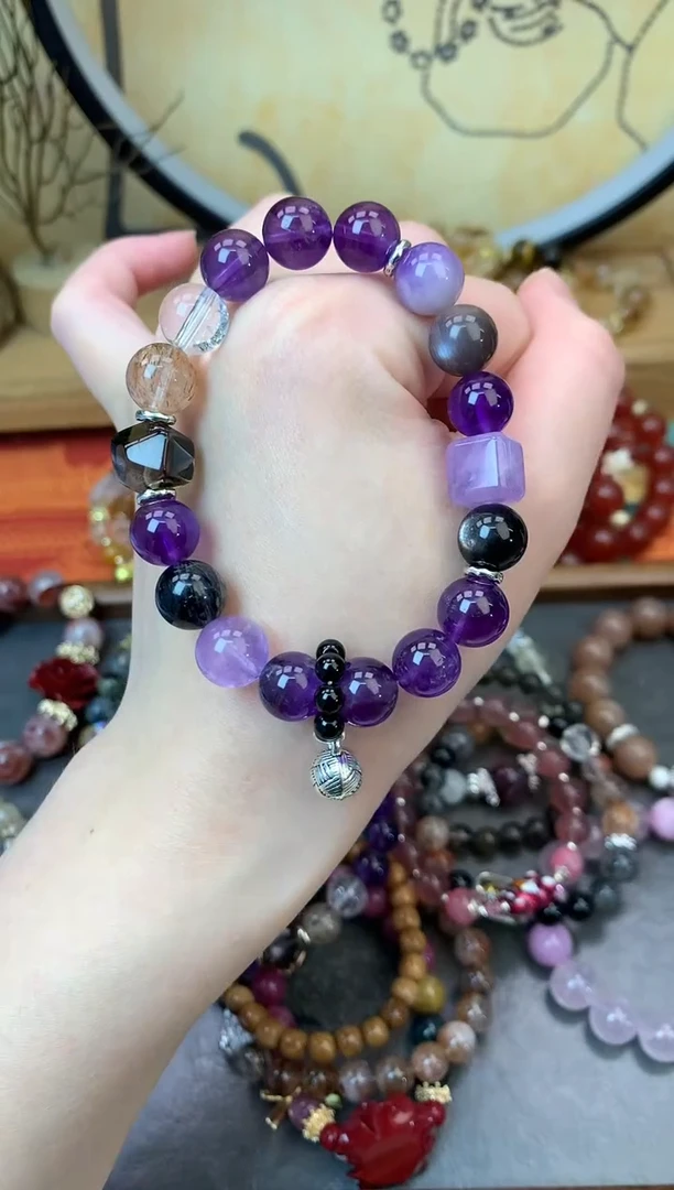 【闪购商品】紫晶手链未镶嵌1384手串