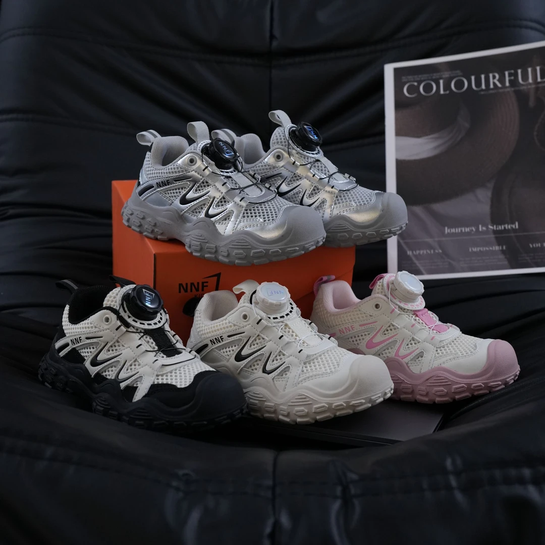 【跑得快】亲子款儿童户外登山鞋单网旋转扣丑萌鞋童鞋 258503D