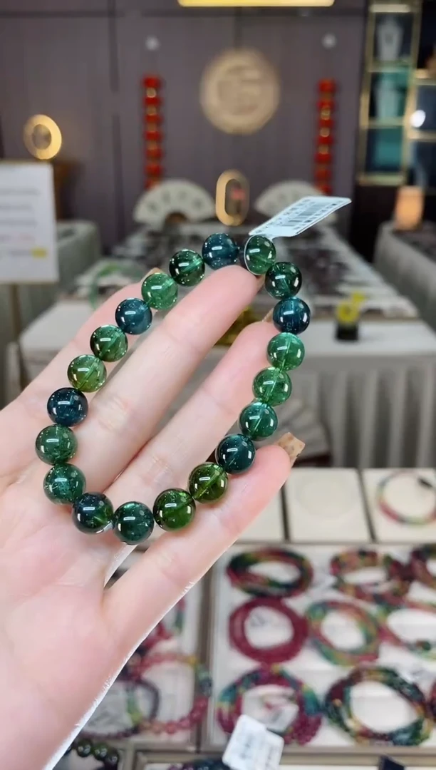 未镶嵌老矿碧玺单圈手串9mm+碧玺dan多样性发货一条