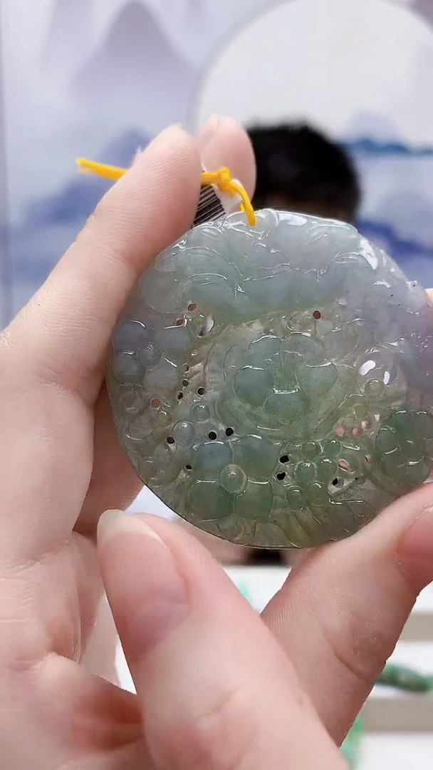 未镶嵌定制翡翠A****道5176ry-毛货挂件