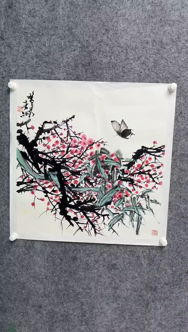 国画李纲-4平尺-国画作品-金