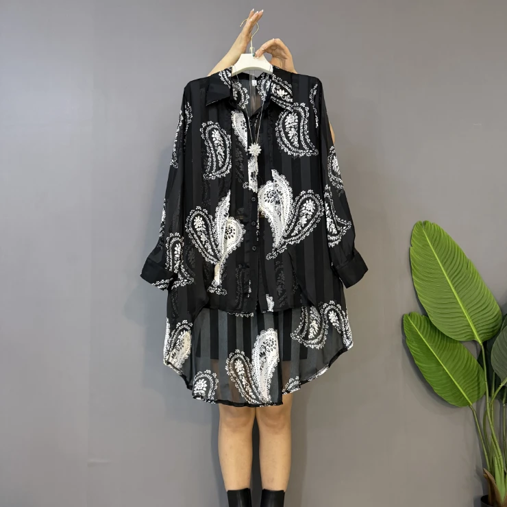 夏季新款大码女装时尚气质不规则下摆防晒百搭外套