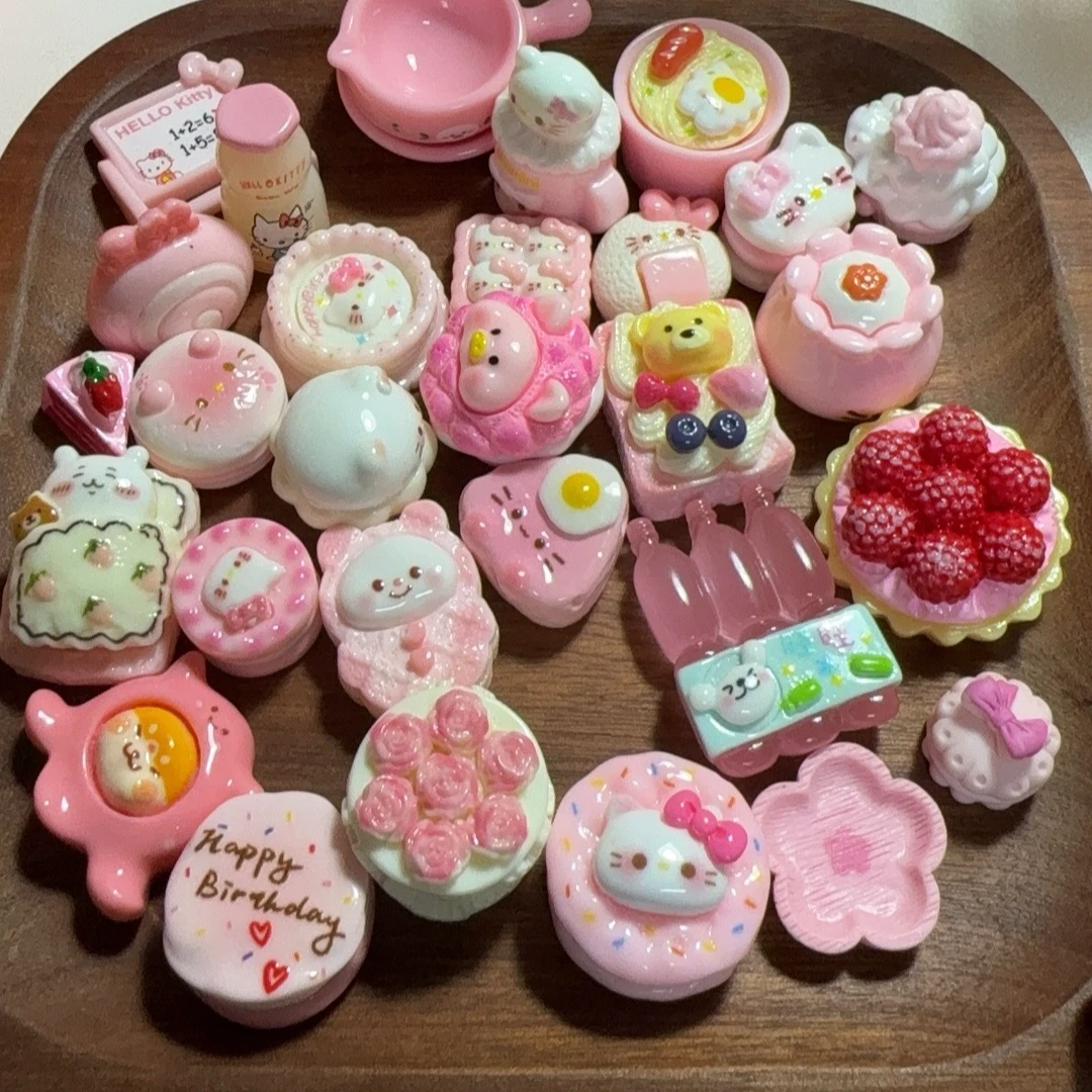 大盲袋合集 抹茶巧克力可爱kt树脂食玩DIY配件