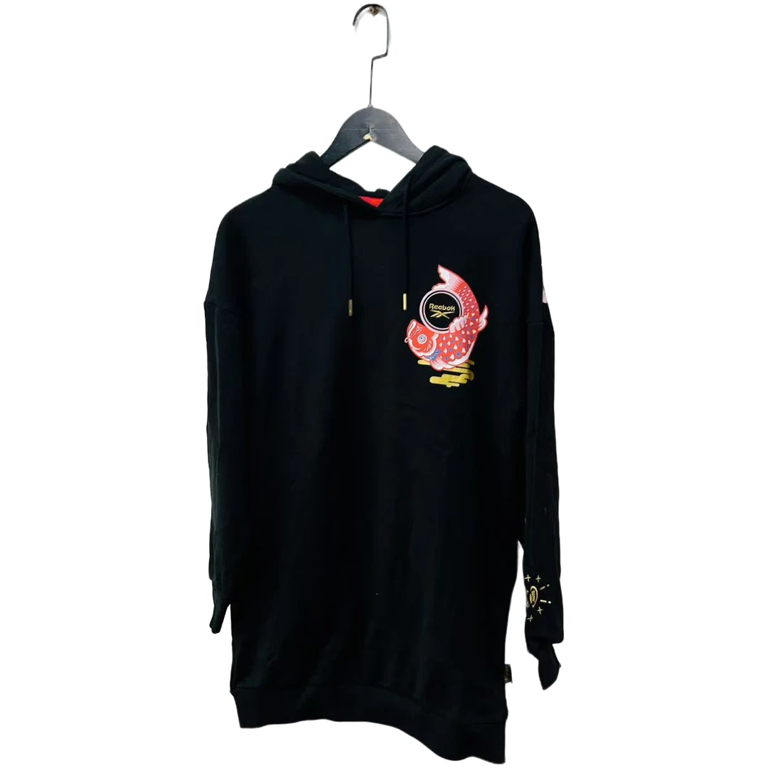 Reebok/锐步GT7387连帽套头卫衣宽松新款女H