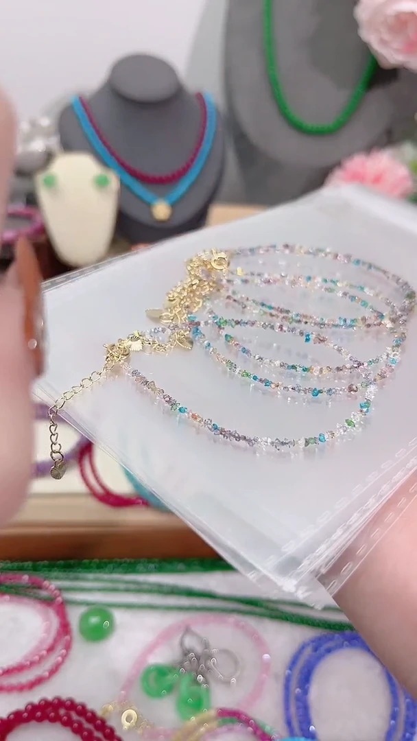 银S925镶嵌手链钻石彩99