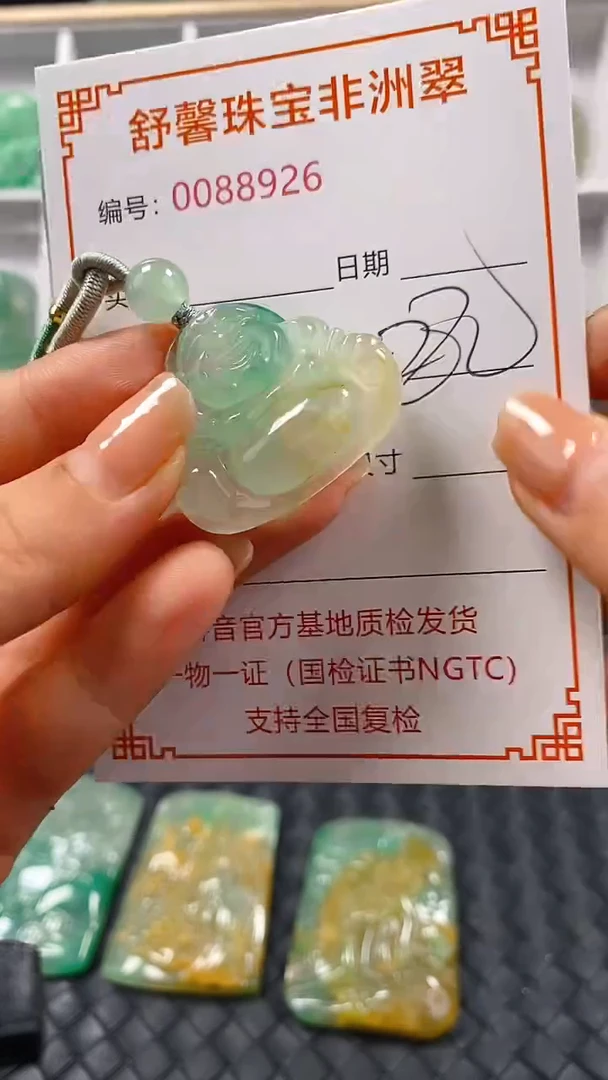 石英岩玉未镶嵌颈饰8926