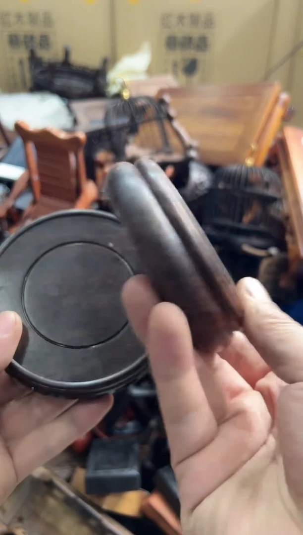 【闪购商品】木541瑕疵底座花架摆件处理2个