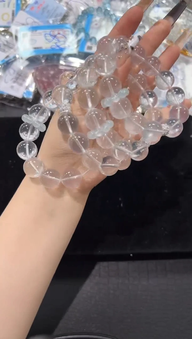 水晶手串未镶嵌100多样性发其一【1条】默认微瑕