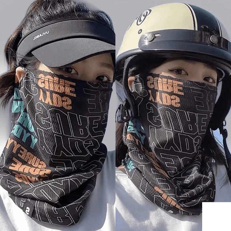 清凉透气夏季防晒面罩男女通用骑行车载遮阳保护脸部颈部钓鱼户外