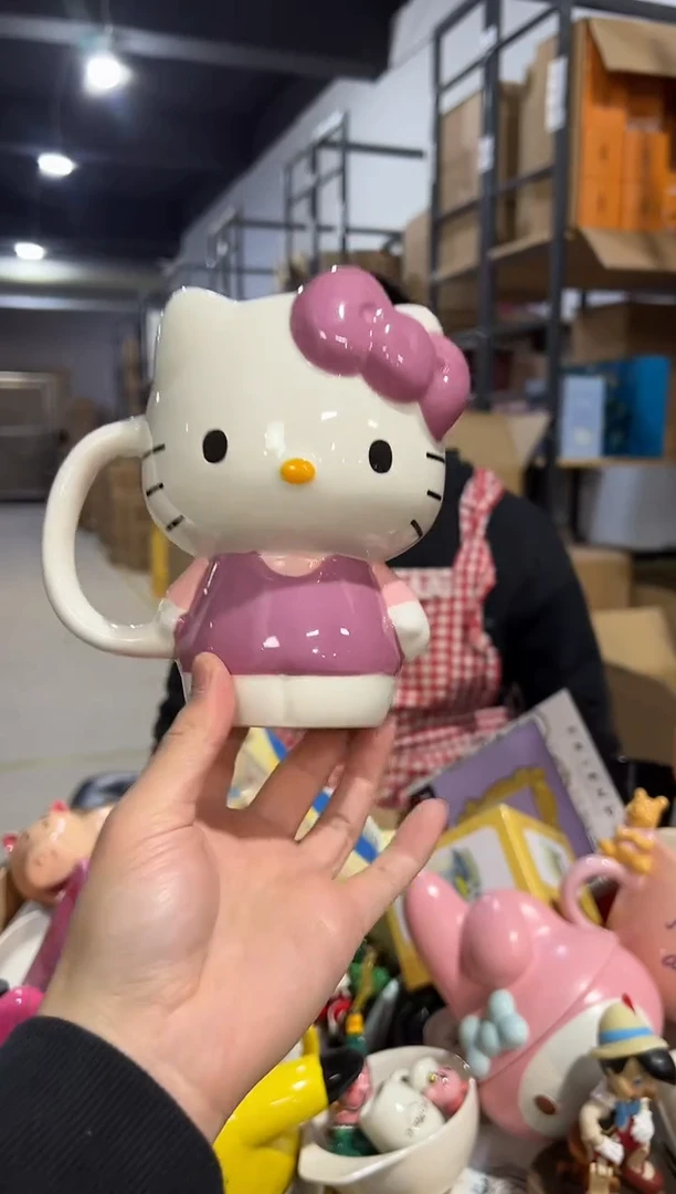 【闪购商品】杯陶瓷粉色kt全身杯
