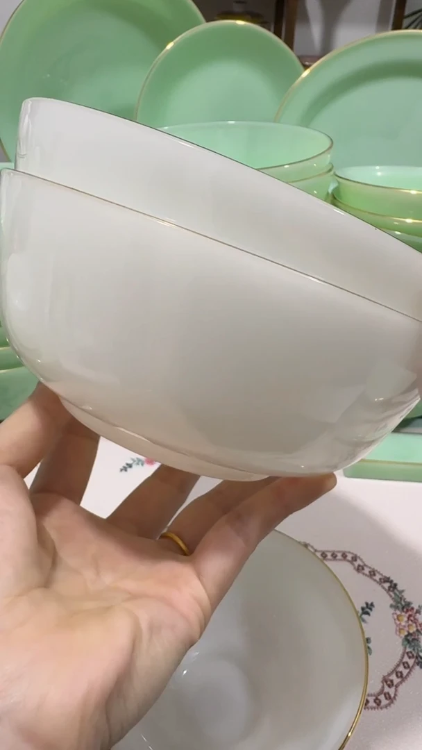 硬质细瓷 6.5英寸2个碗口径16.3厘米