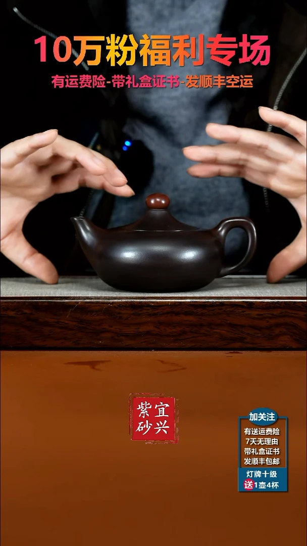 茶壶紫砂李传荣赤龙血砂鸿运当头220CC
