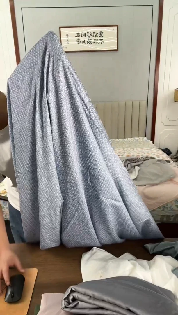 棉波纹天丝棉磨毛特别好的秋冬床单245*250cm（成分标做的不对）